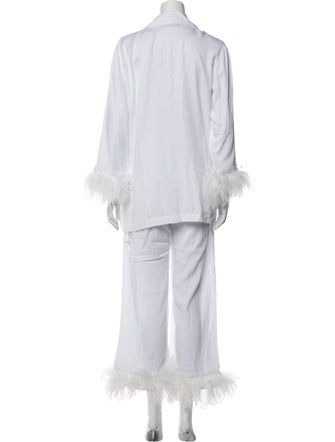 Sleeper Feather Trim Lounge Set