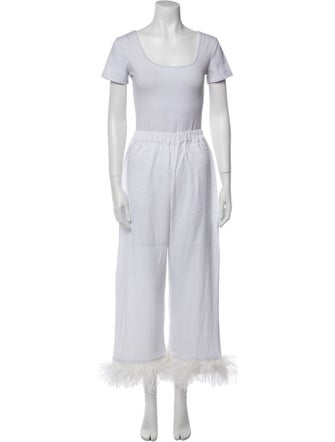 Sleeper Feather Trim Lounge Set