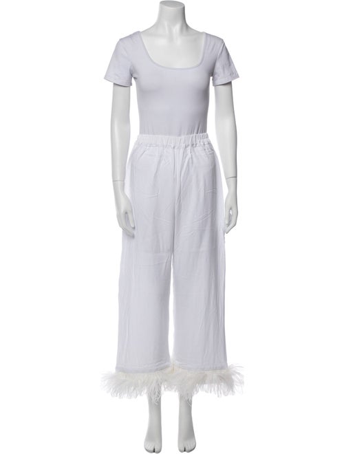 Sleeper Feather Trim Lounge Set