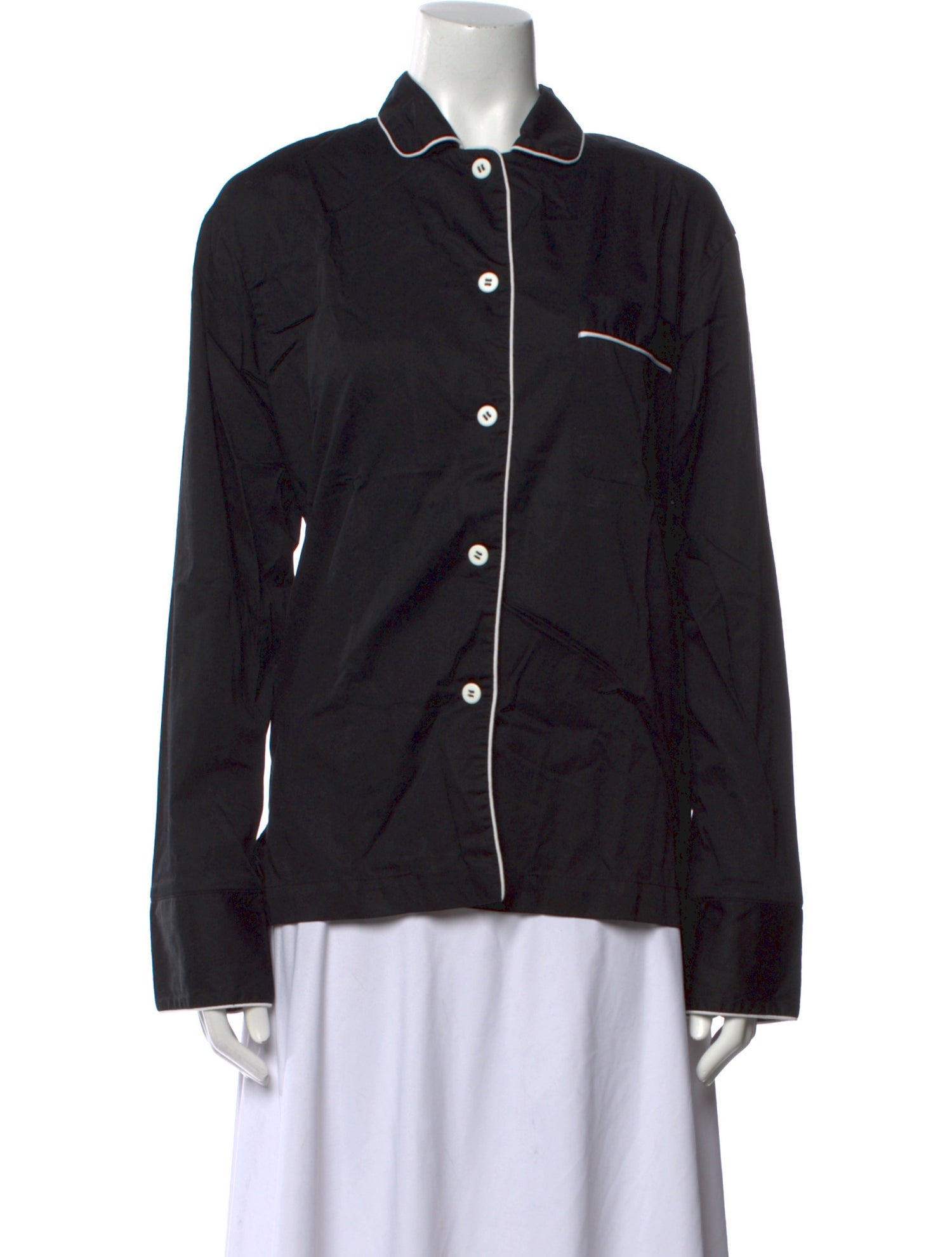 Sleeper Long Sleeve Button-Up Top