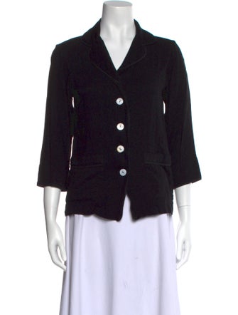 Sleeper Three-Quarter Sleeve Button-Up Top