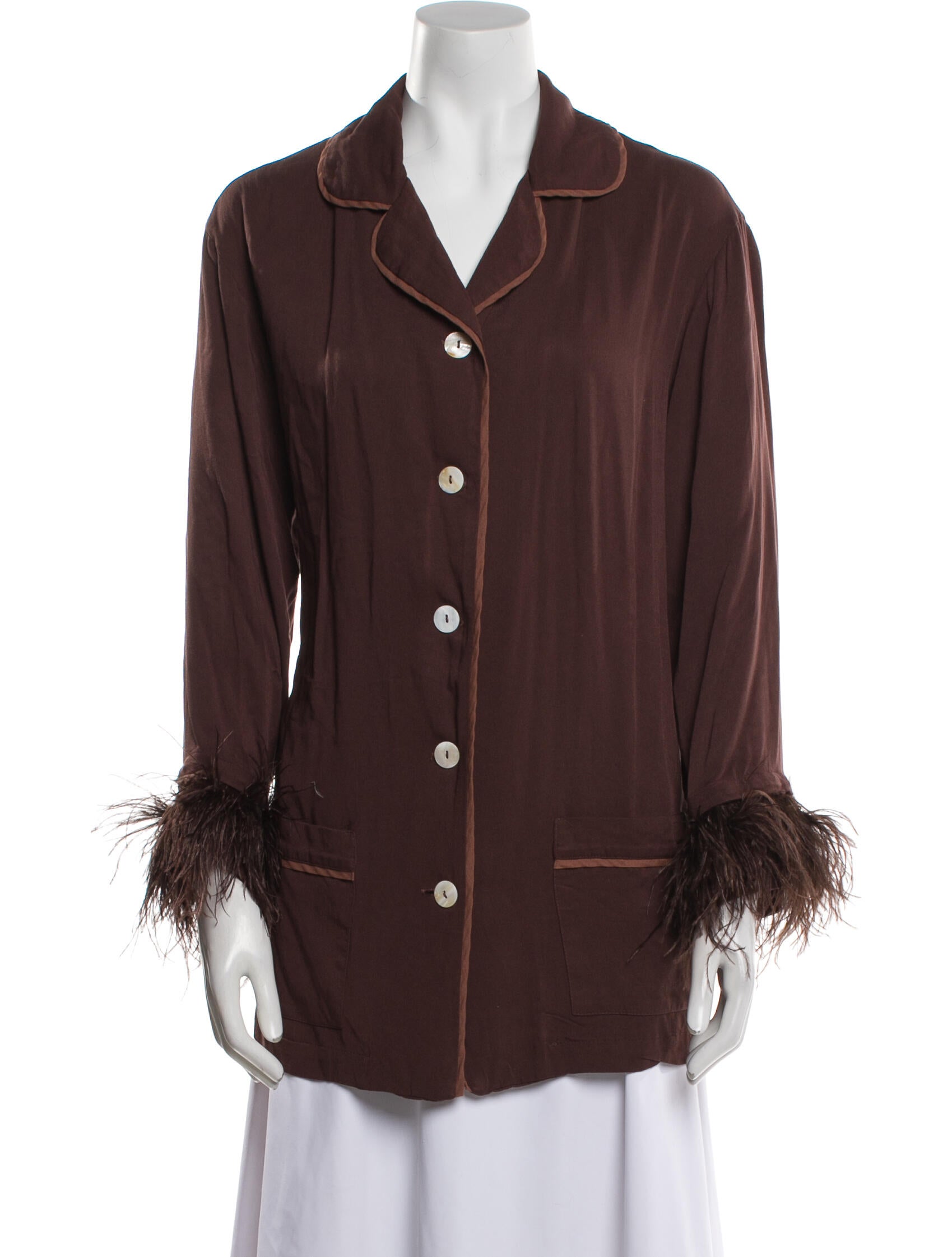 Sleeper Feather Trim Pajamas