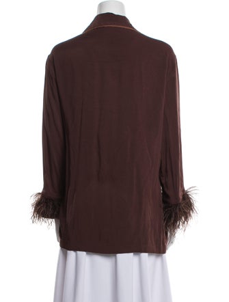 Sleeper Feather Trim Pajamas