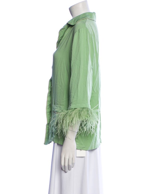 Sleeper Feather Trim Pajamas