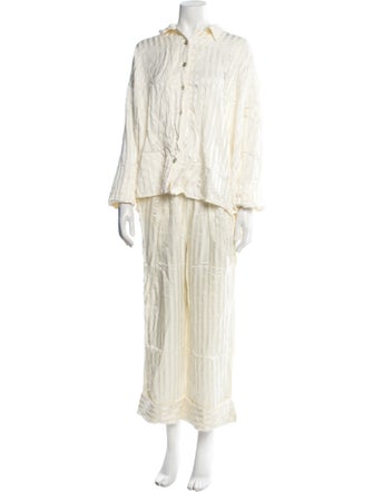 Sleeper Striped Embroidered Accent Set