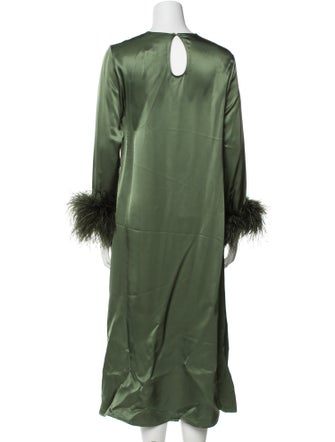 Sleeper Feather Trim Nightgown