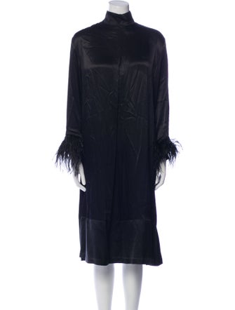 Sleeper Feather Trim Robe