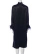 Sleeper Feather Trim Robe