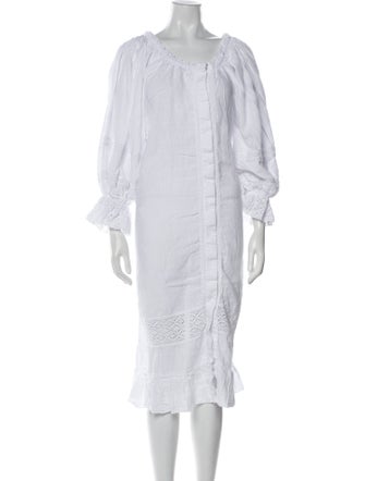 Sleeper Linen Midi Length Dress