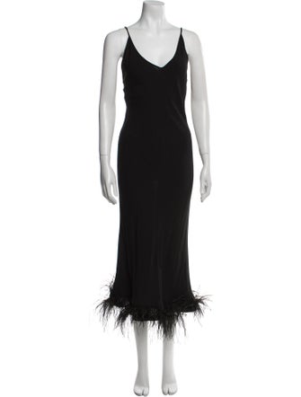 Sleeper V-Neck Long Dress