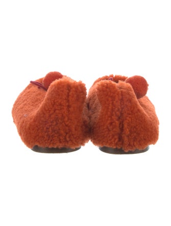 Sleeper Shearling Pom-Pom Embellishments Moccasins