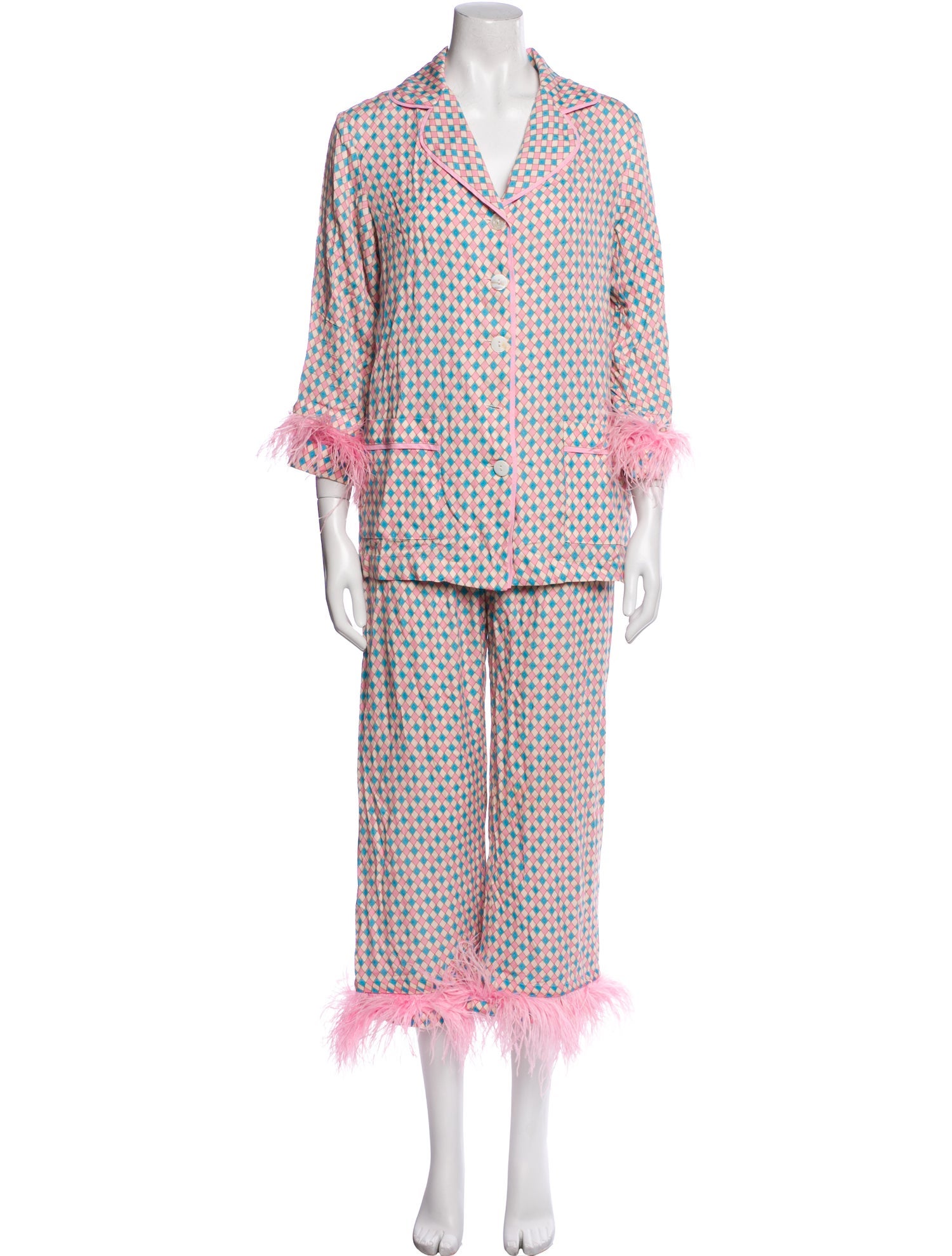 Sleeper Plaid Print Pajamas