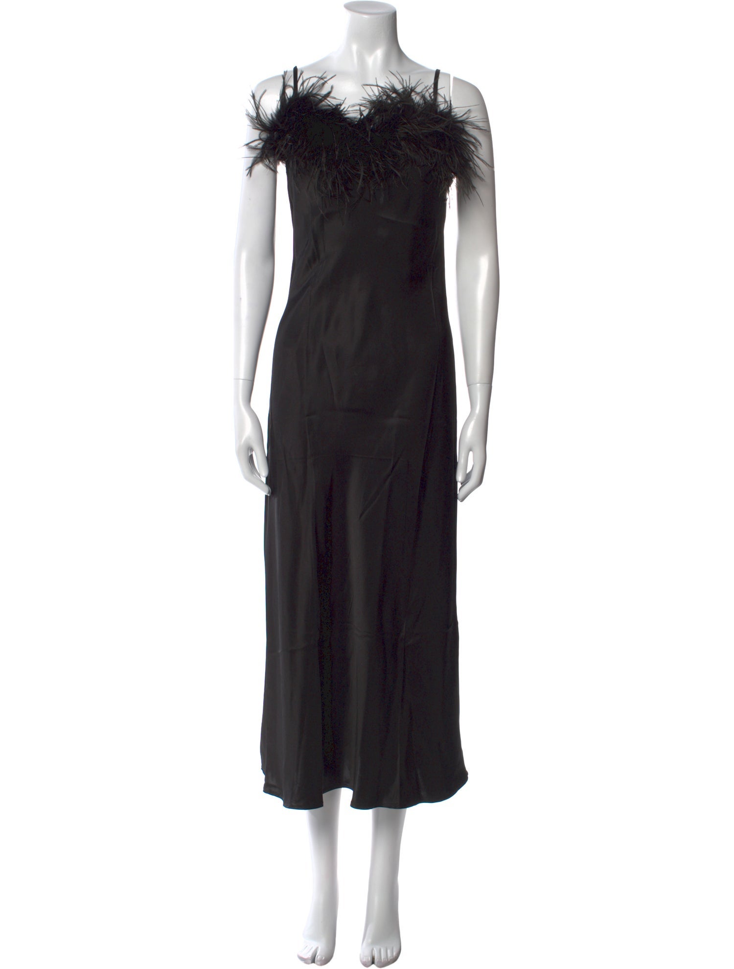 Sleeper Square Neckline Long Dress