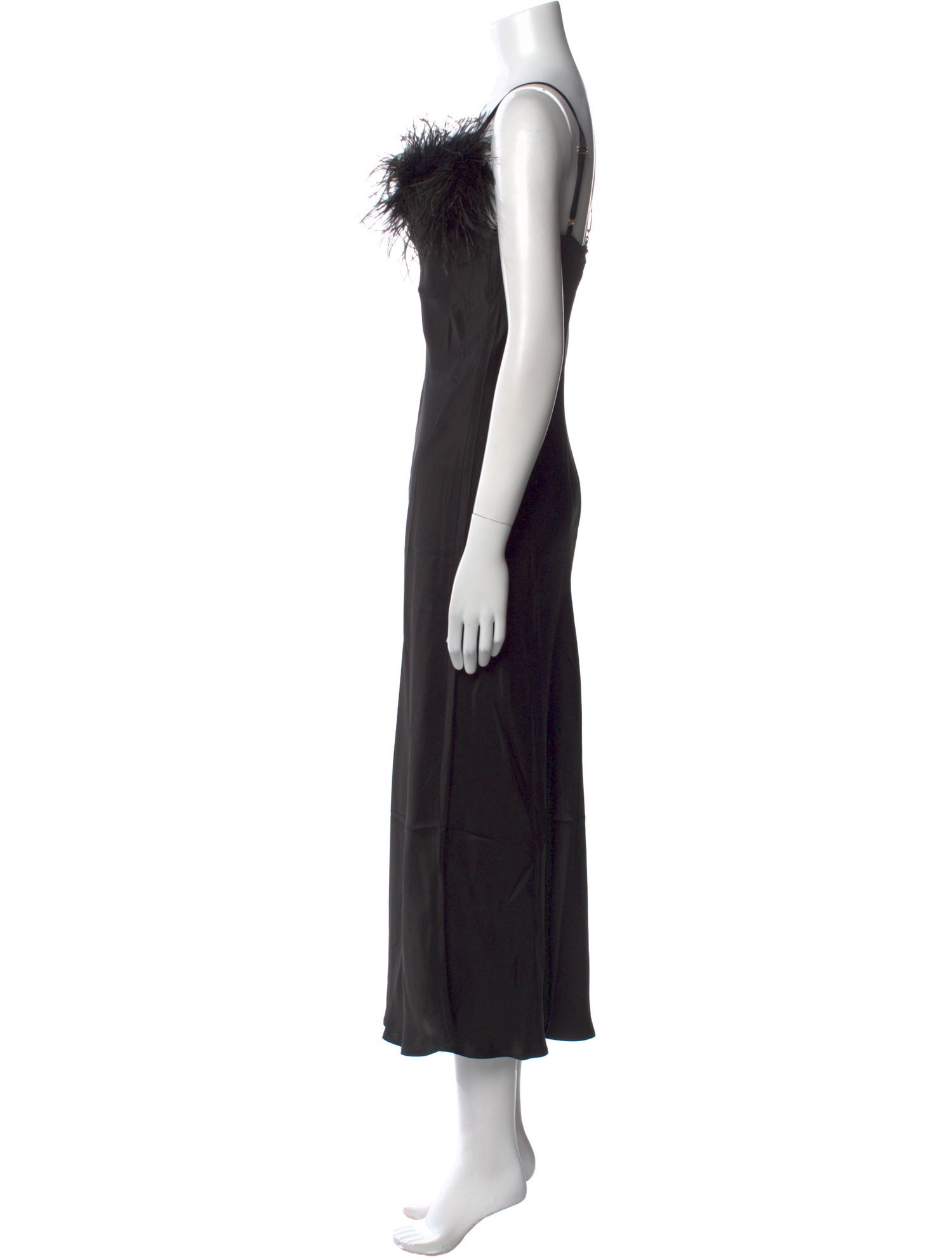 Sleeper Square Neckline Long Dress