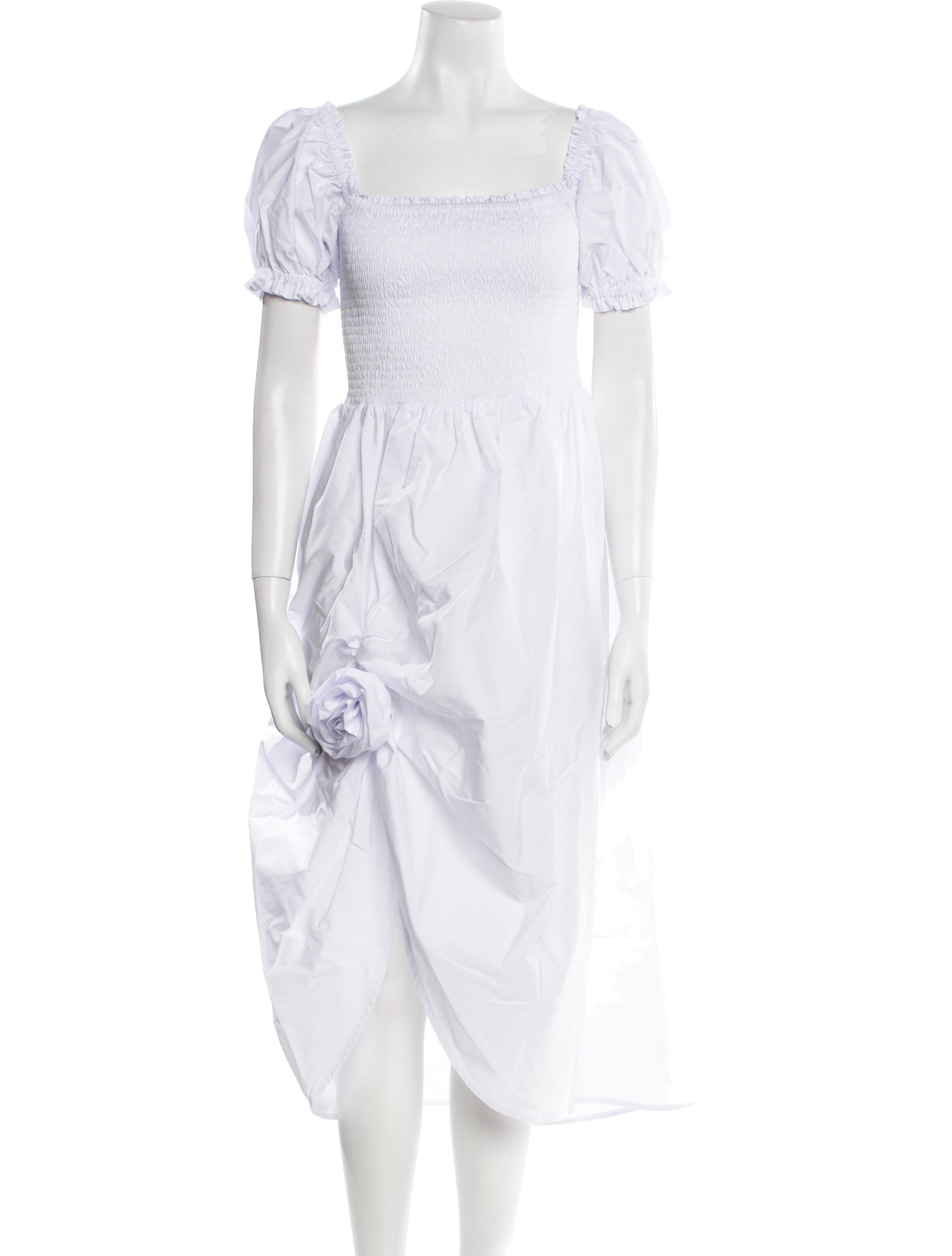 Sleeper Square Neckline Midi Length Dress w/ Tags