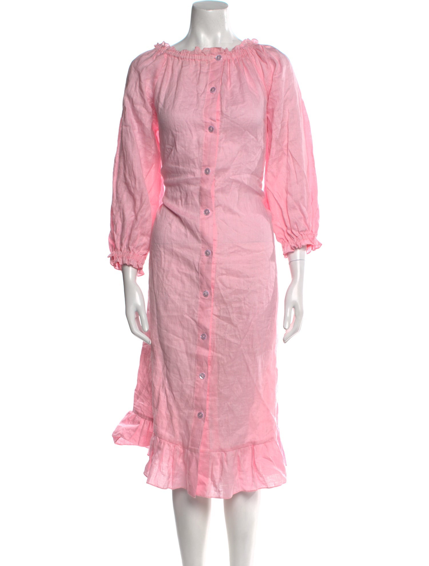 Sleeper Linen Midi Length Dress