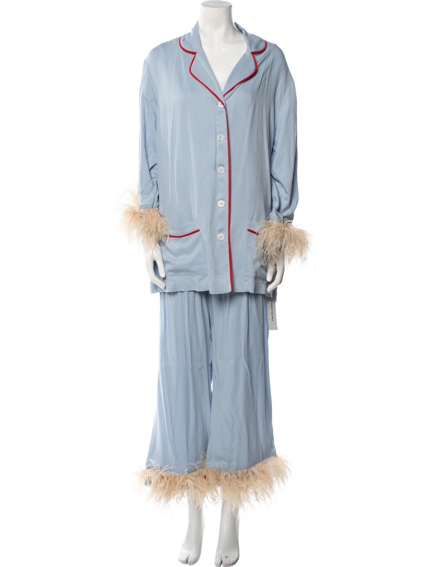 Sleeper Feather Trim Pajamas