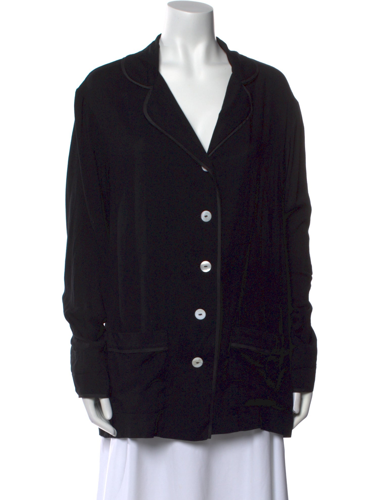 Sleeper Long Sleeve Button-Up Top