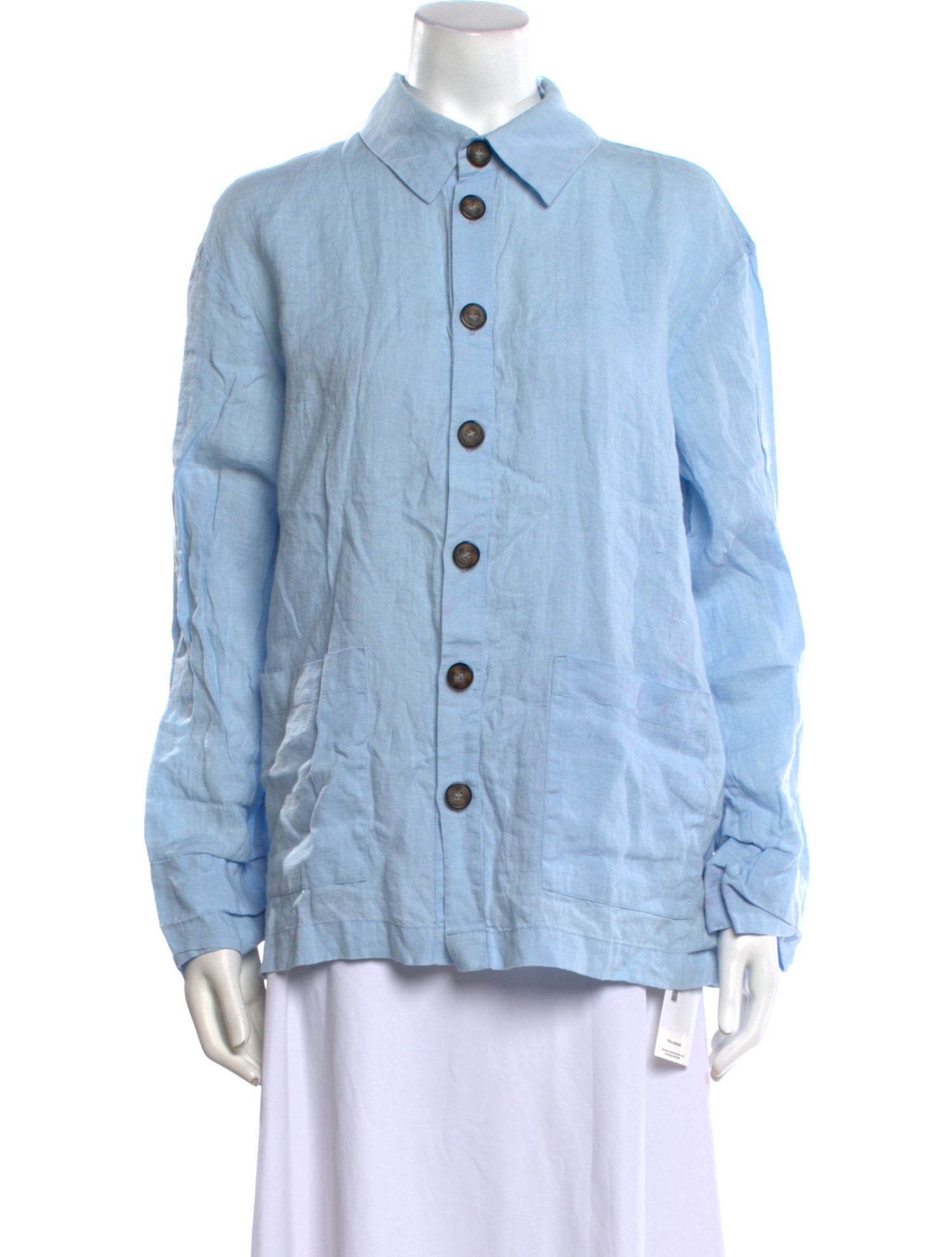 Sleeper Long Sleeve Button-Up Top