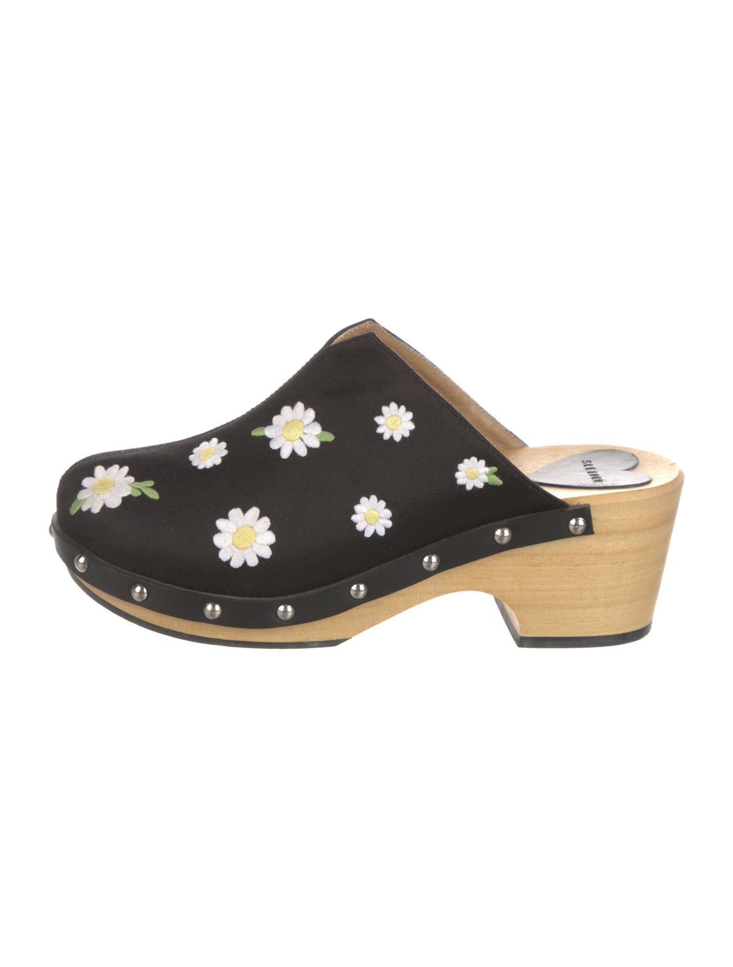 Sleeper Satin Floral Print Mules