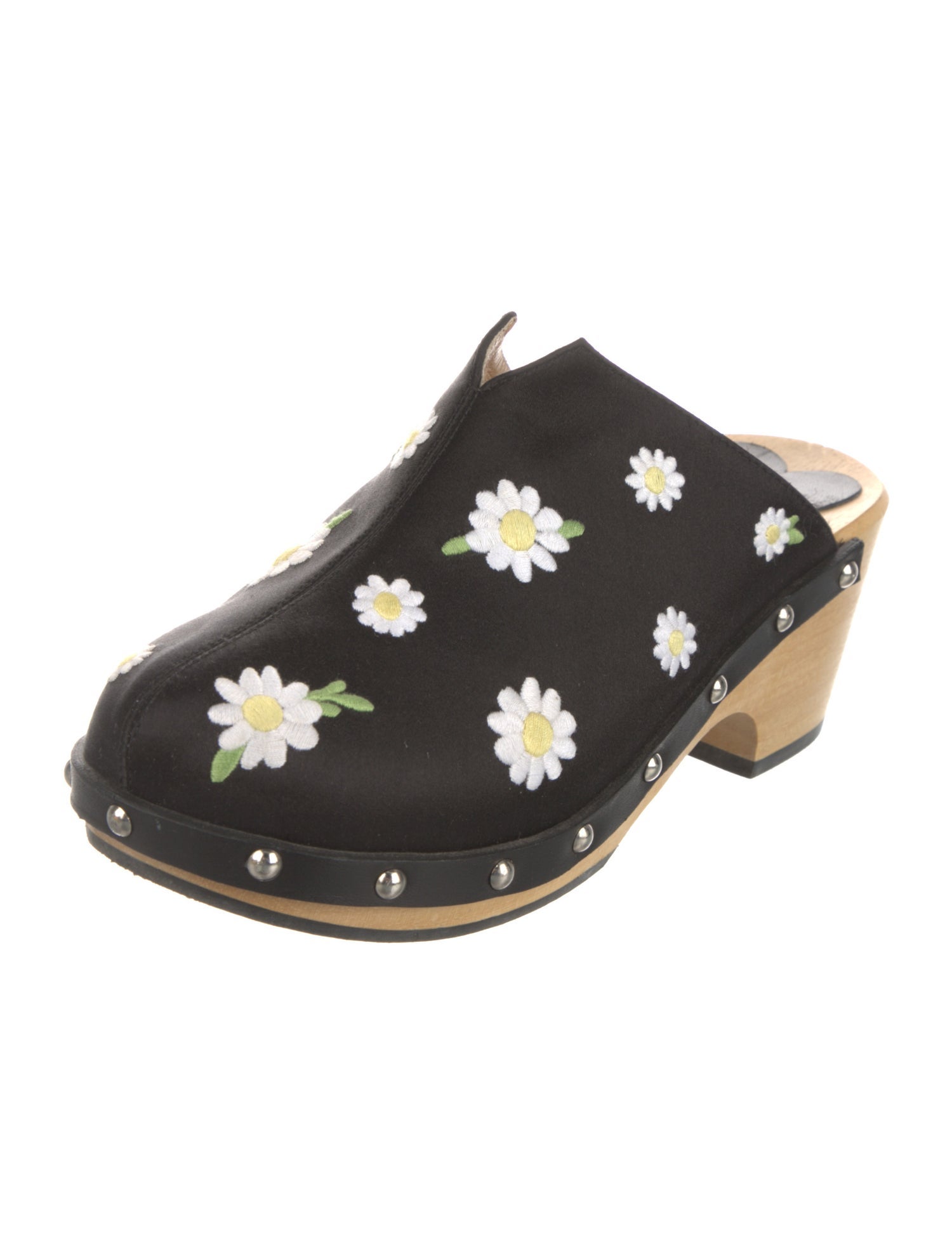 Sleeper Satin Floral Print Mules
