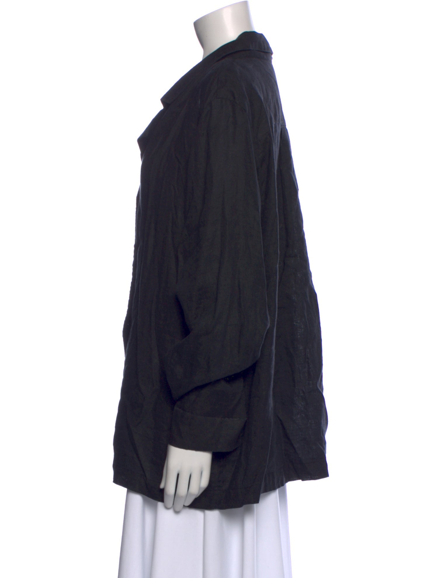 Sleeper Linen V-Neck Button-Up Top