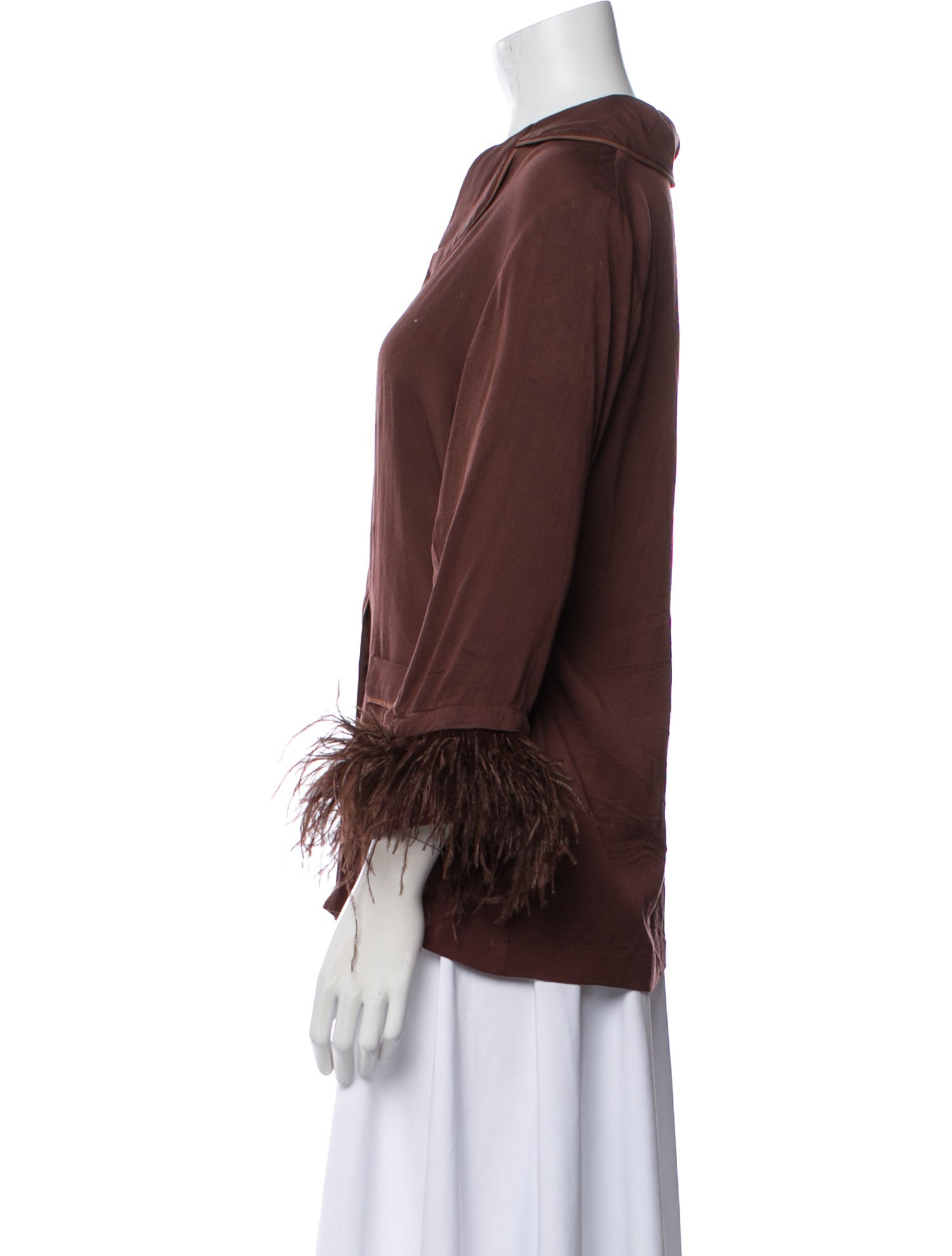 Sleeper Feather Trim Pajamas