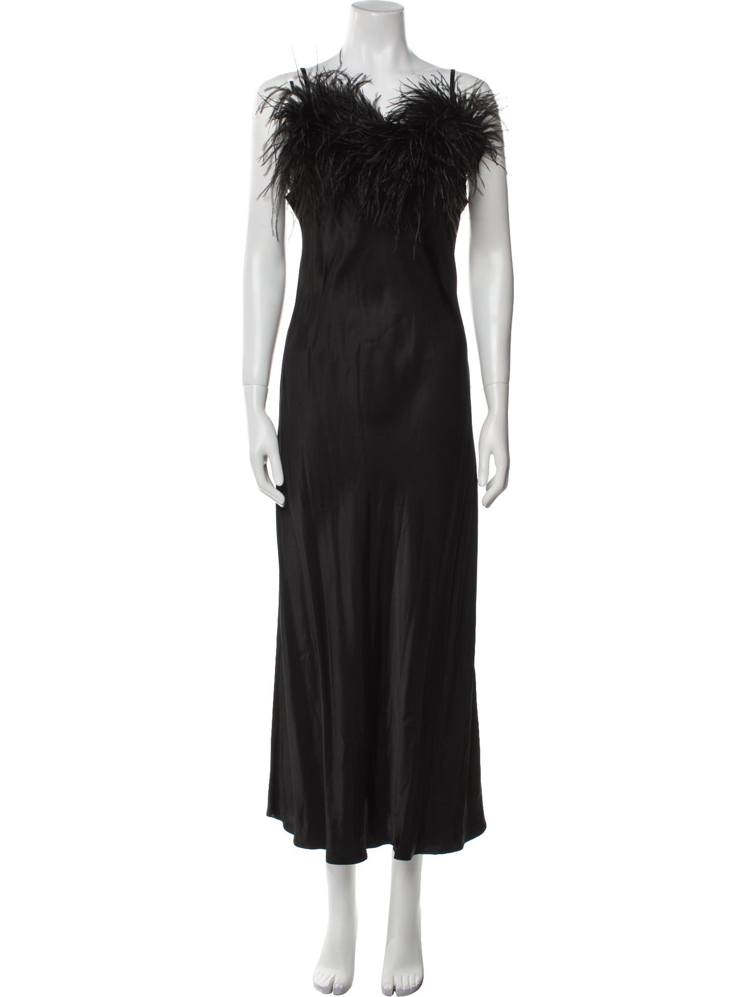 Sleeper Square Neckline Long Dress