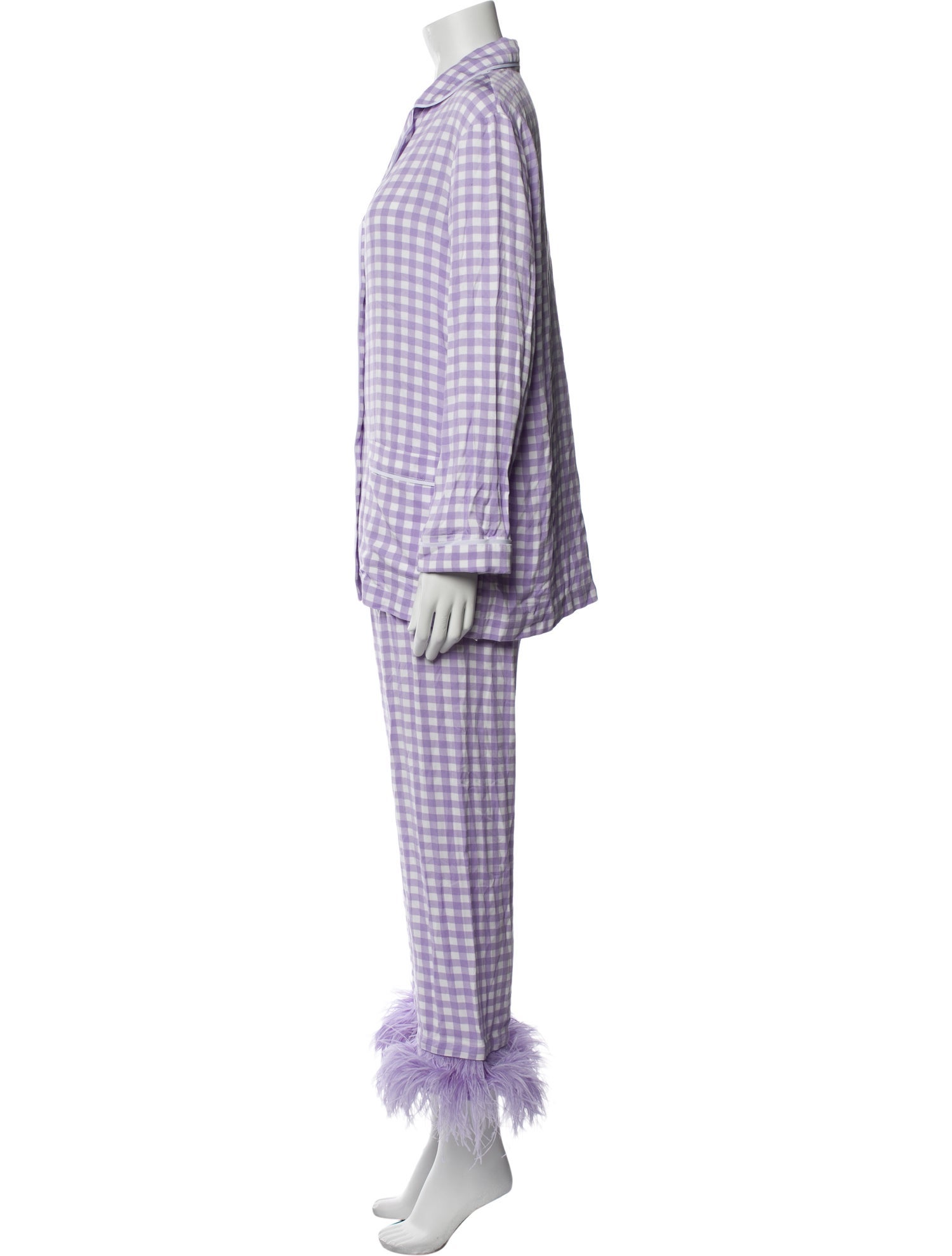 Sleeper Feather Trim Pajamas