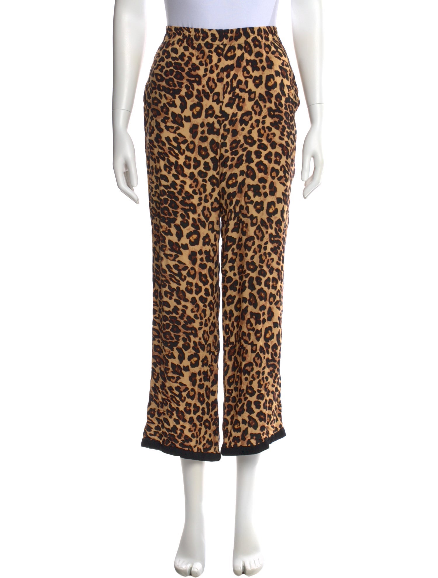Sleeper Animal Print Wide Leg Pants