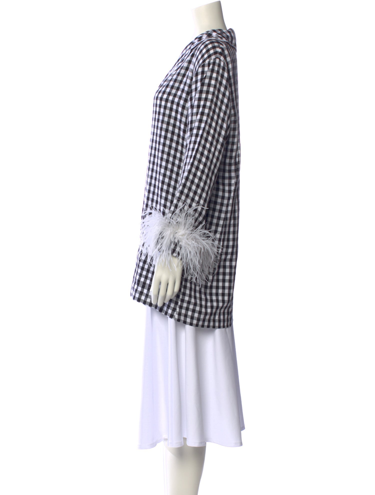 Sleeper Plaid Print V-Neck Tunic