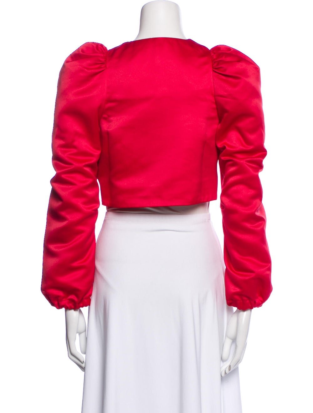Sleeper Evening Jacket Red Collarless - image 3