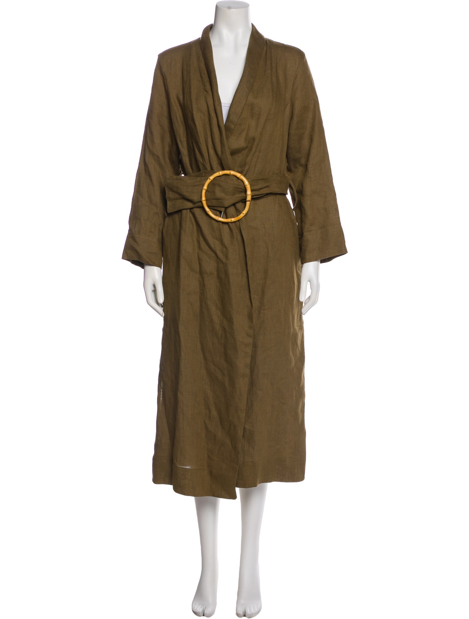 Sleeper Linen Faux Fur Coat