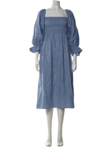 Sleeper Linen Midi Length Dress w/ Tags
