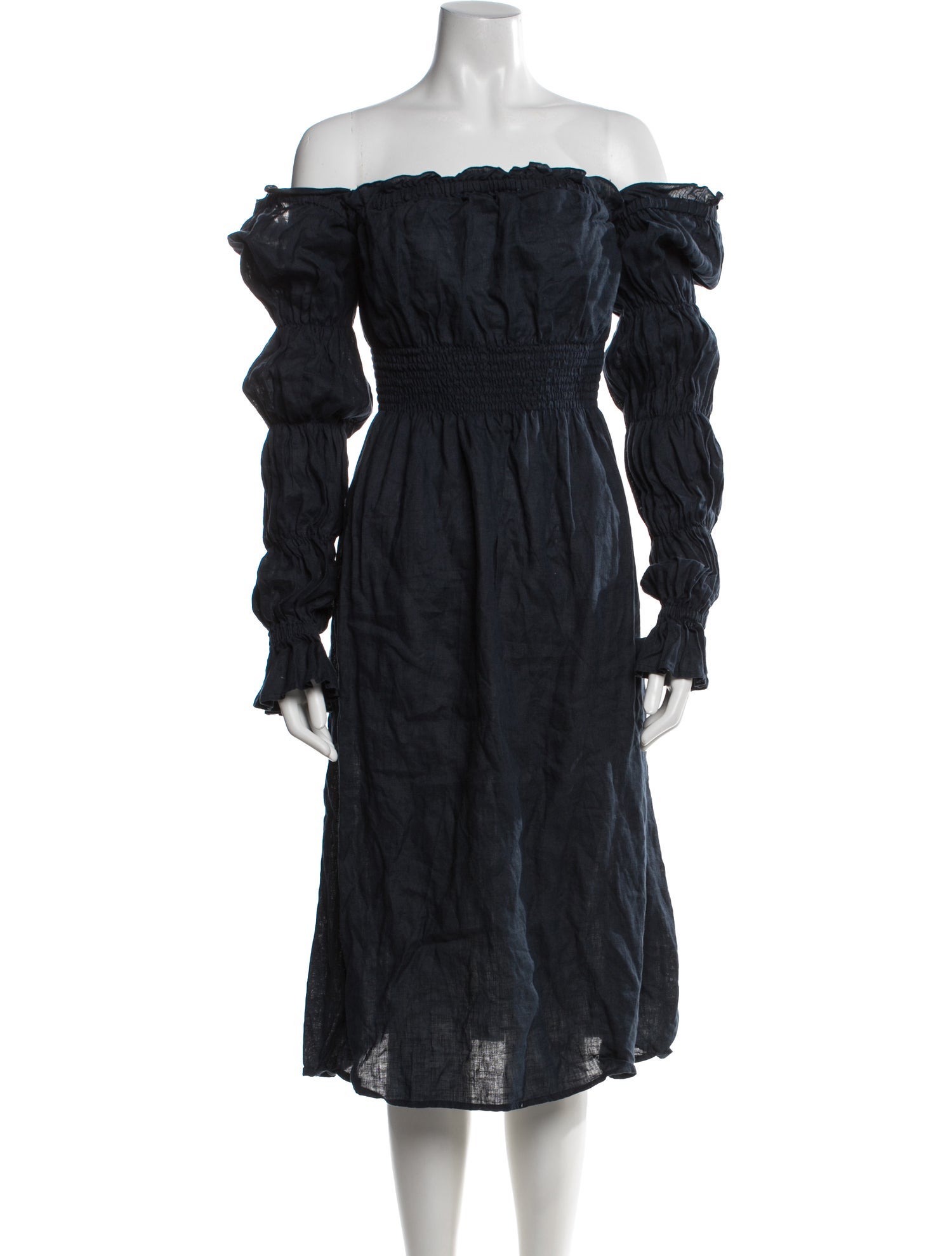 sleeper black linen dress Sleeper Atlanta Linen Dress
