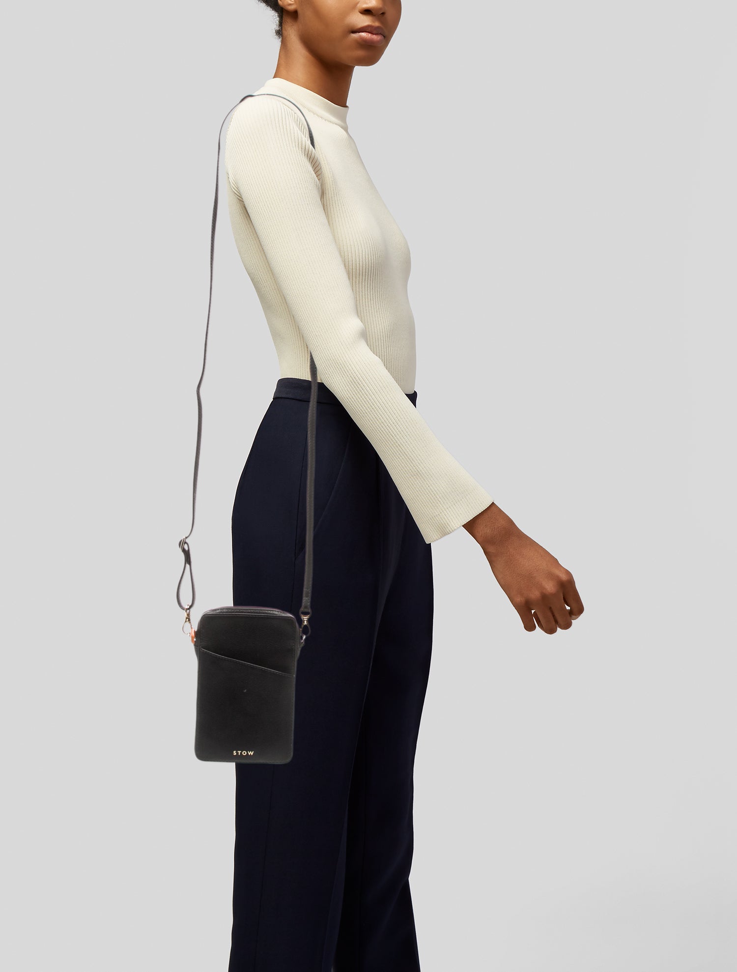 Stow London Leather Crossbody Bag