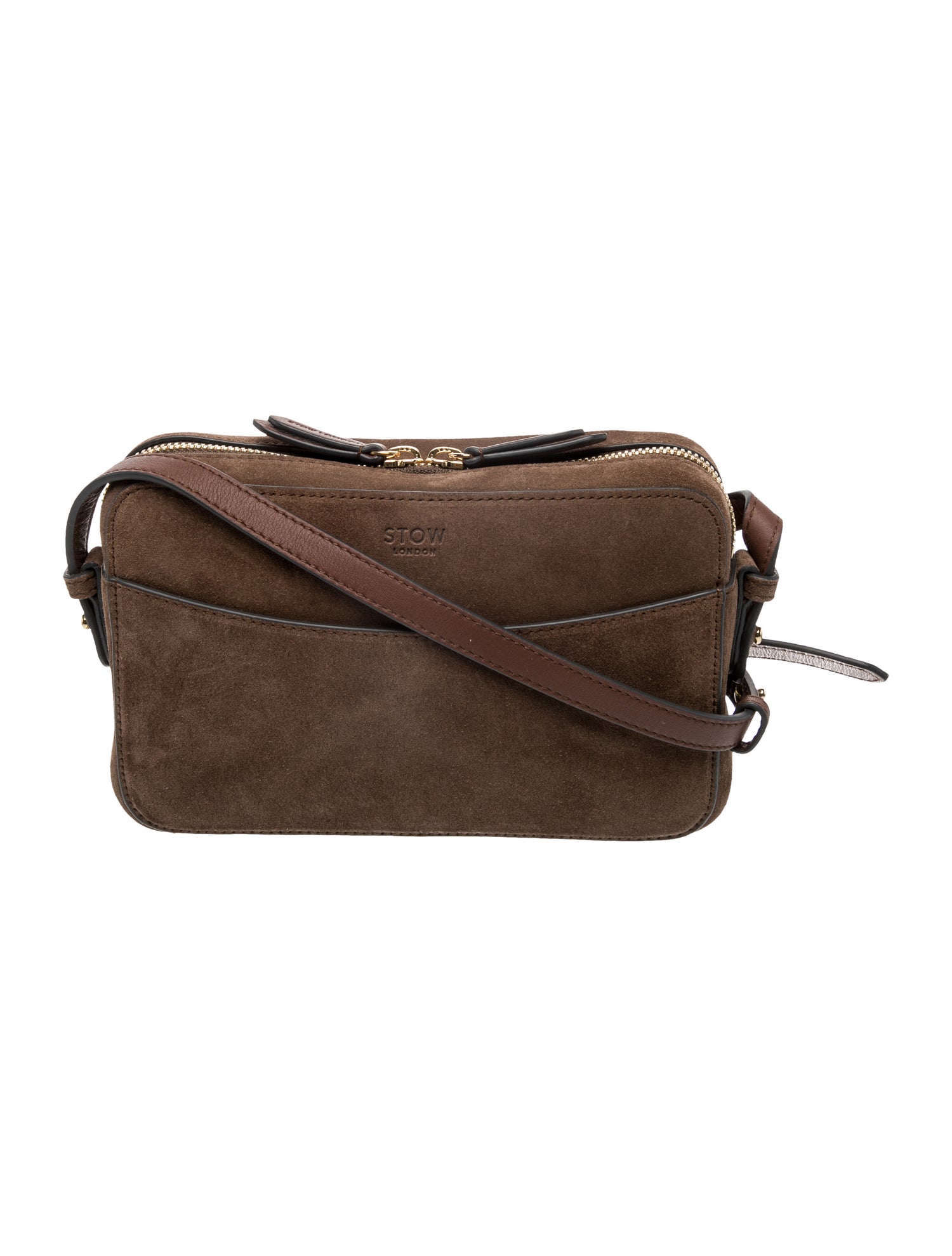 Stow London Suede Crossbody Bag