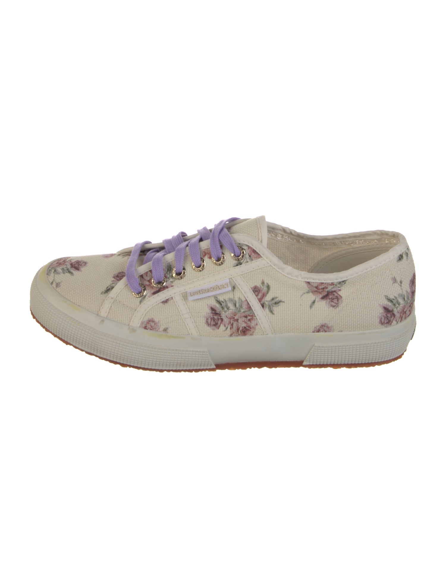 Superga x LOVESHACKFANCY Canvas Printed Sneakers w/ Tags