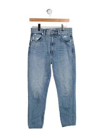 SLVRLAKE High-Rise Straight Leg Jeans