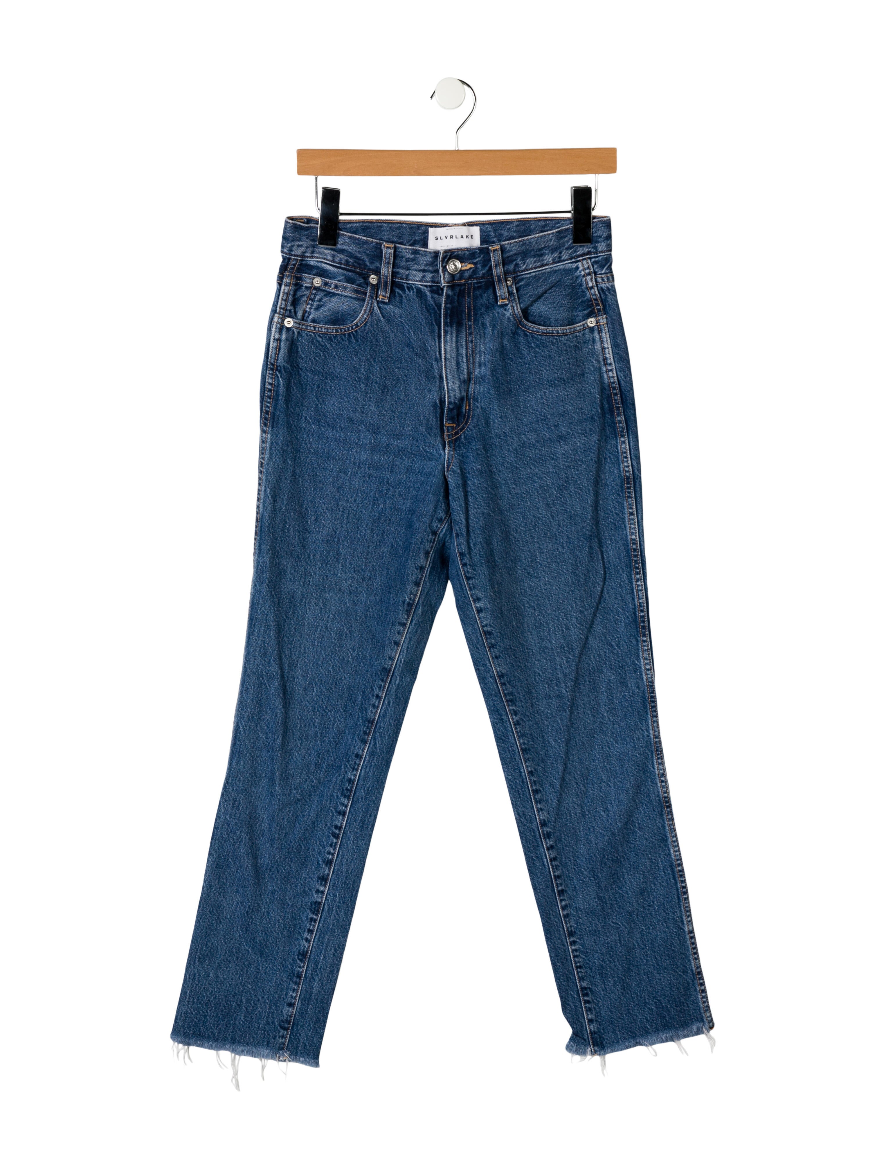 SLVRLAKE Mid-Rise Straight Leg Jeans