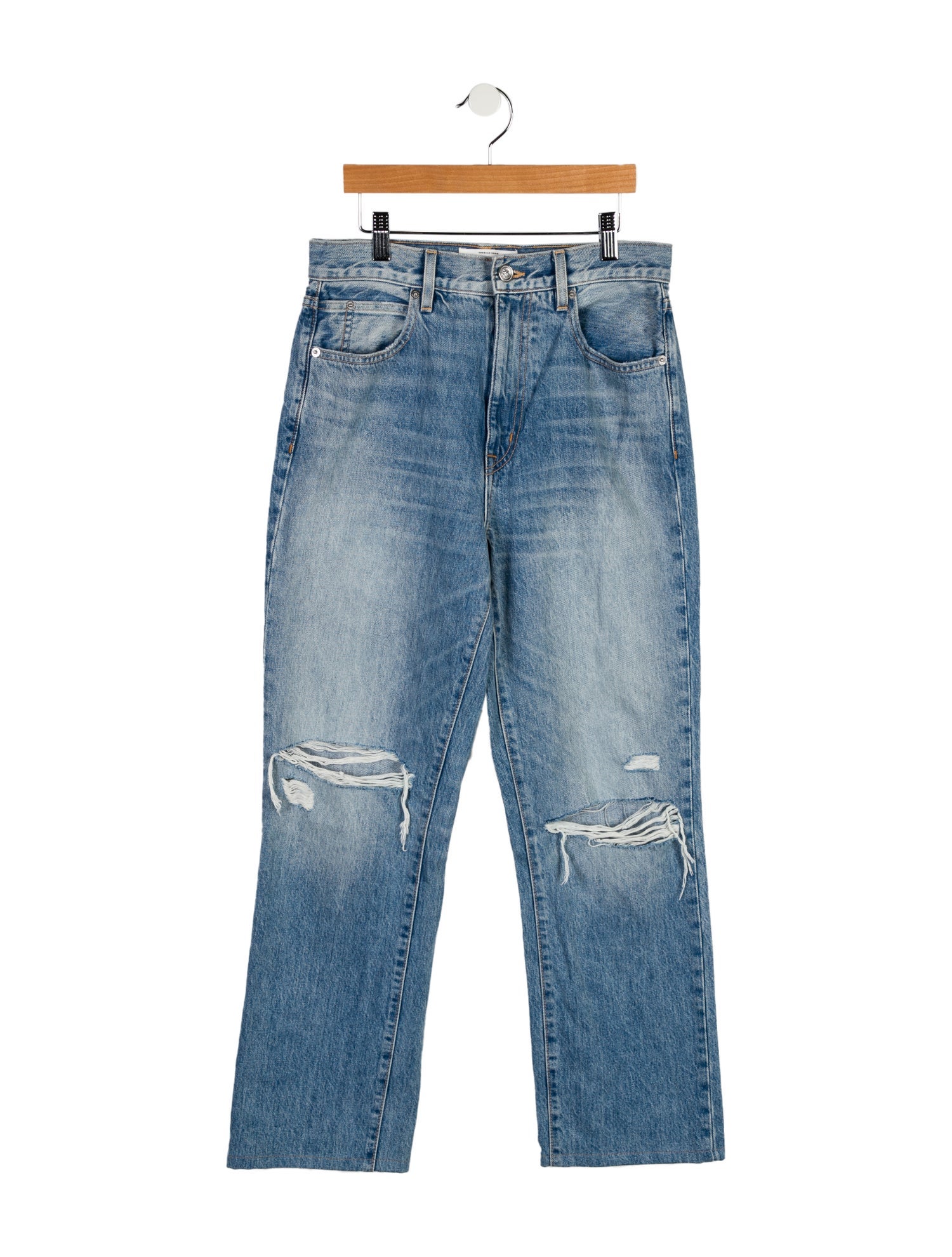 SLVRLAKE High-Rise Straight Leg Jeans