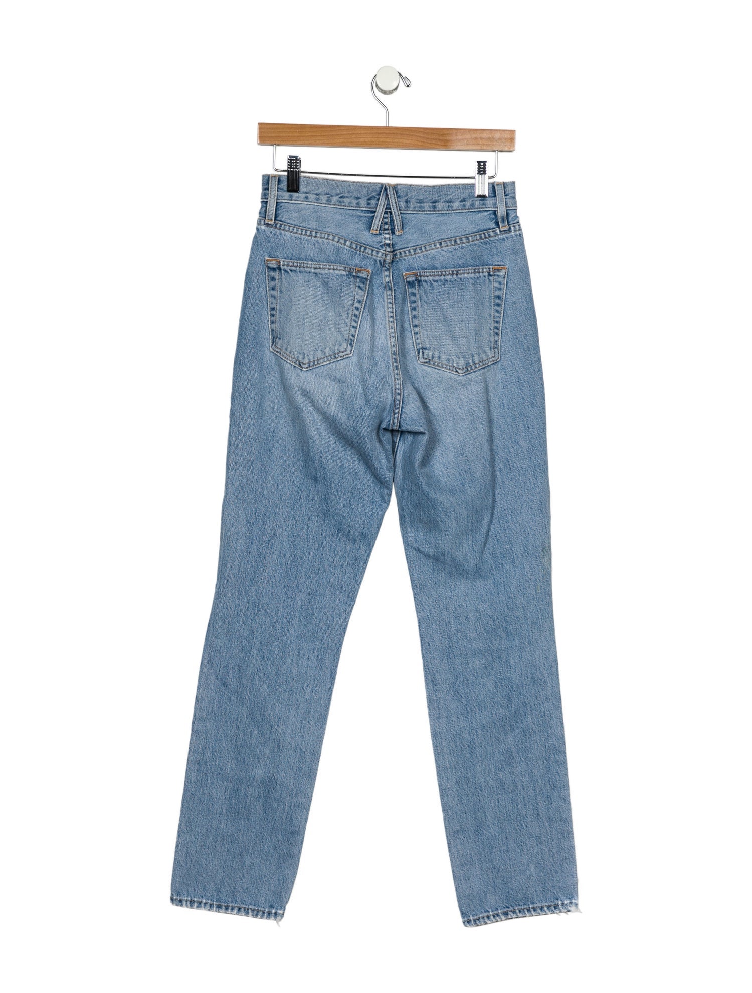 SLVRLAKE High-Rise Straight Leg Jeans