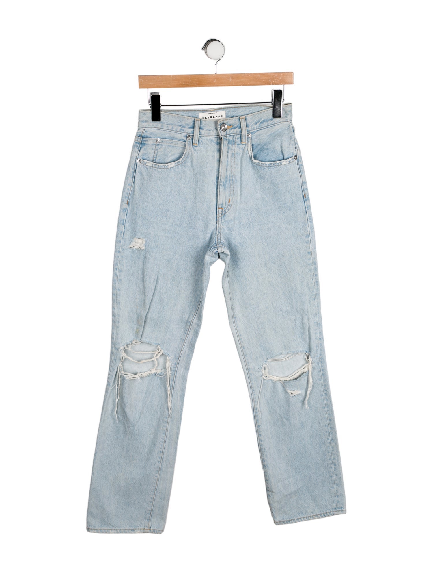 SLVRLAKE High-Rise Straight Leg Jeans