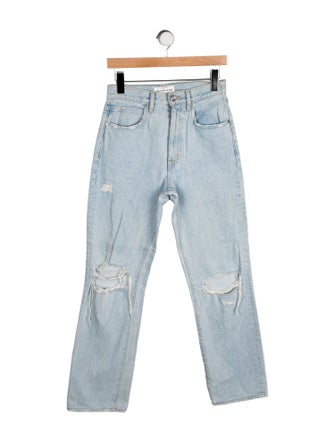 SLVRLAKE High-Rise Straight Leg Jeans