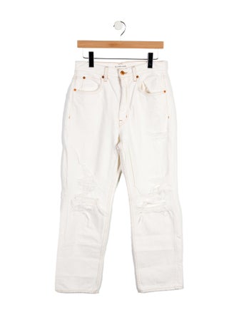 SLVRLAKE Mid-Rise Straight Leg Jeans