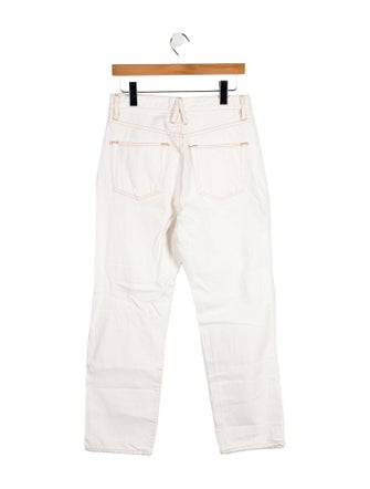 SLVRLAKE Mid-Rise Straight Leg Jeans