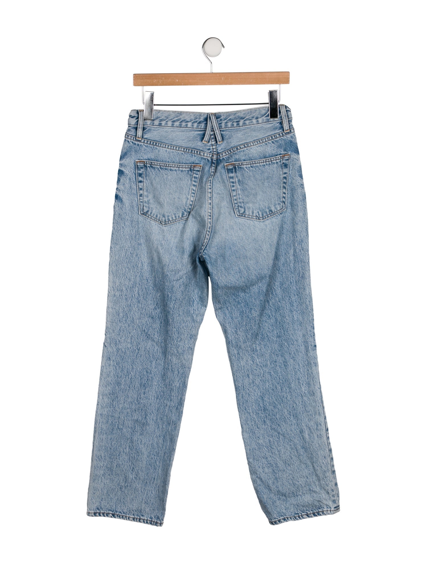 SLVRLAKE High-Rise Straight Leg Jeans