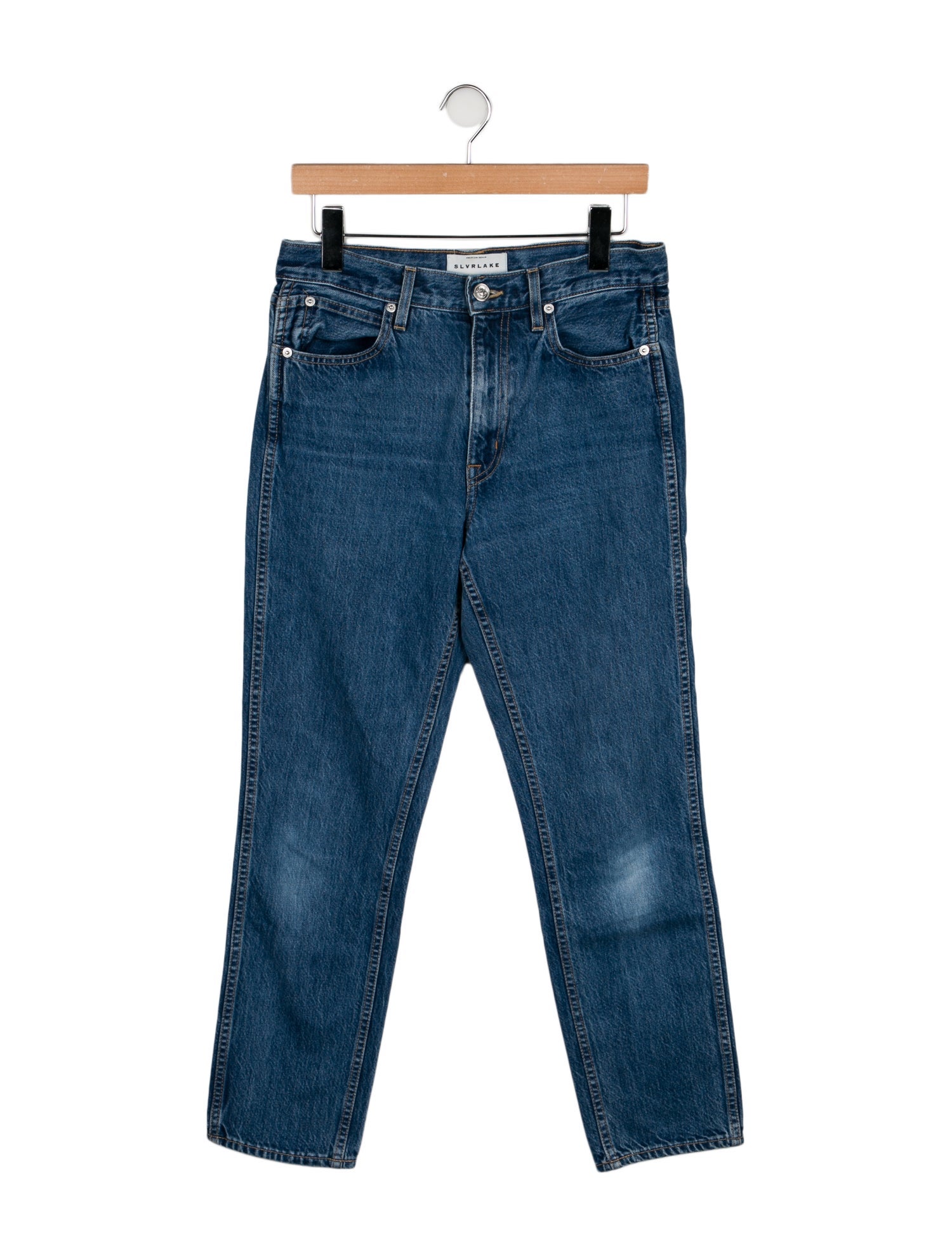 SLVRLAKE High-Rise Straight Leg Jeans
