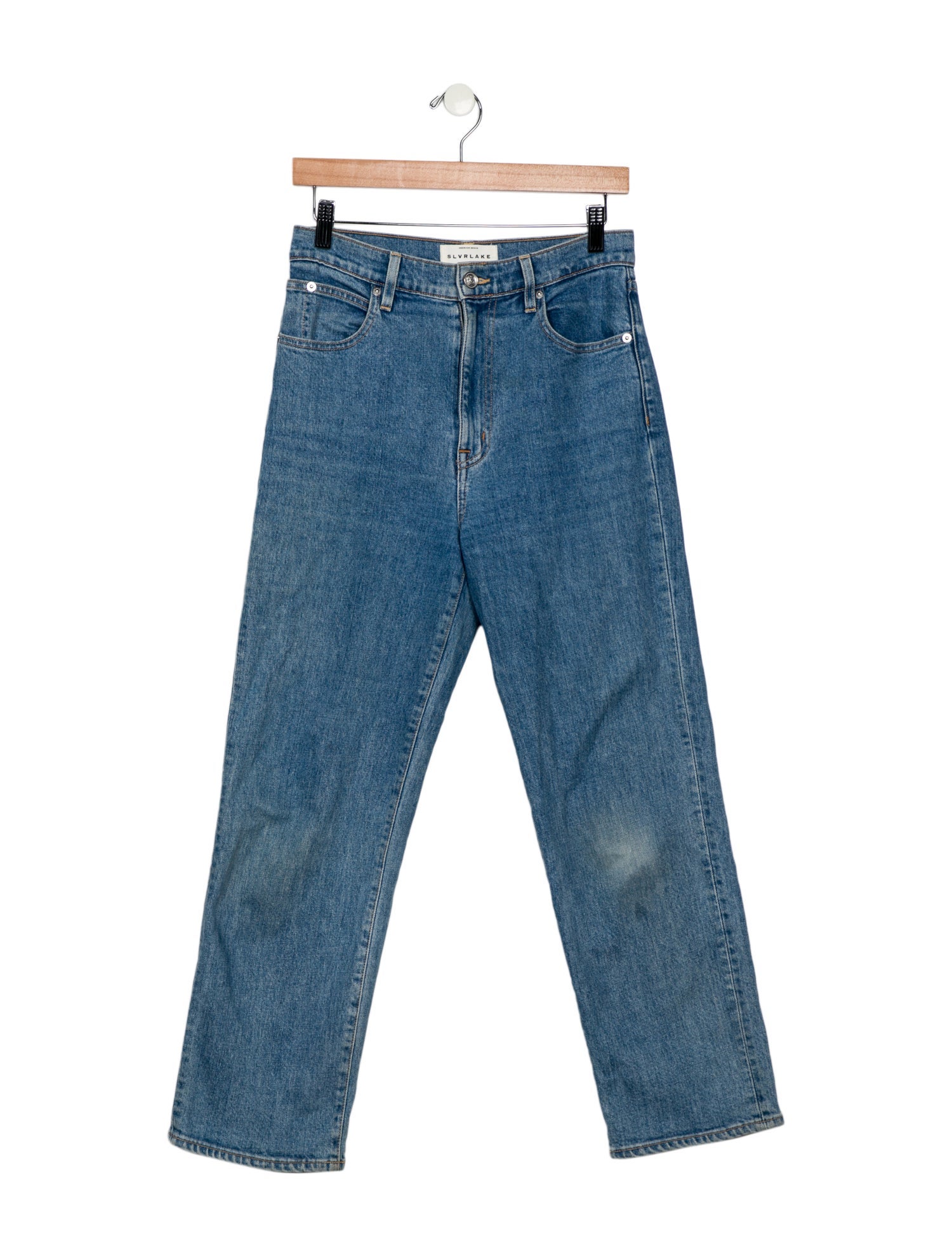 SLVRLAKE High-Rise Straight Leg Jeans
