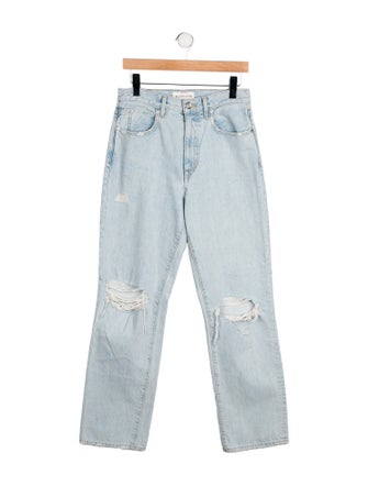 SLVRLAKE High-Rise Straight Leg Jeans